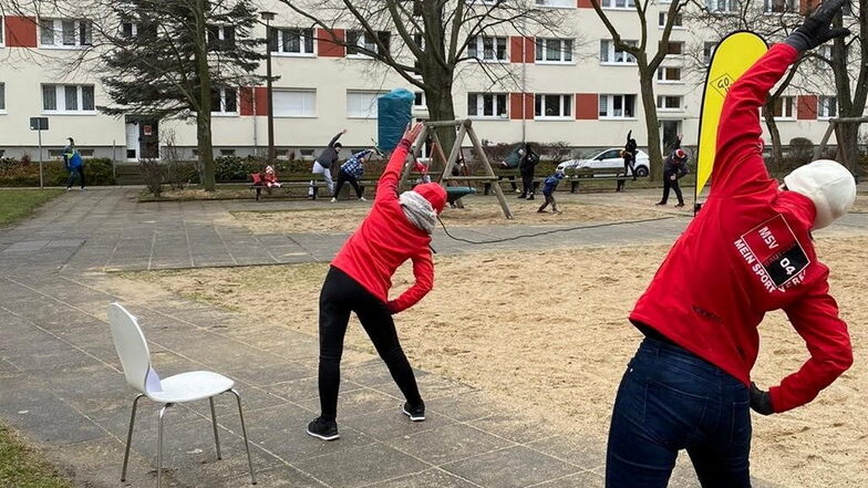 Bautzen: Neue Initiative bietet Sport im Hinterhof