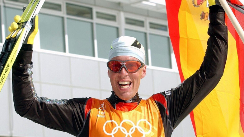 Johann Mühlegg siegt auch bei den Olympischen Winterspielen 2002 in Salt Lake Ciry und verliert am Ende alles.