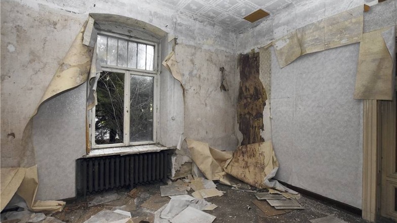 Durch offene oder zerstörte Fenster kann Feuchtigkeit in das Haus eindringen, was bereits zu massiven Schäden geführt hat.