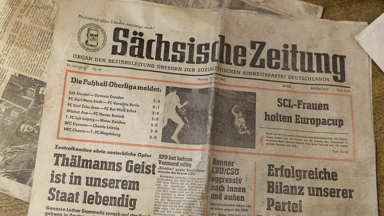 Sächsische Zeitung von 1960.