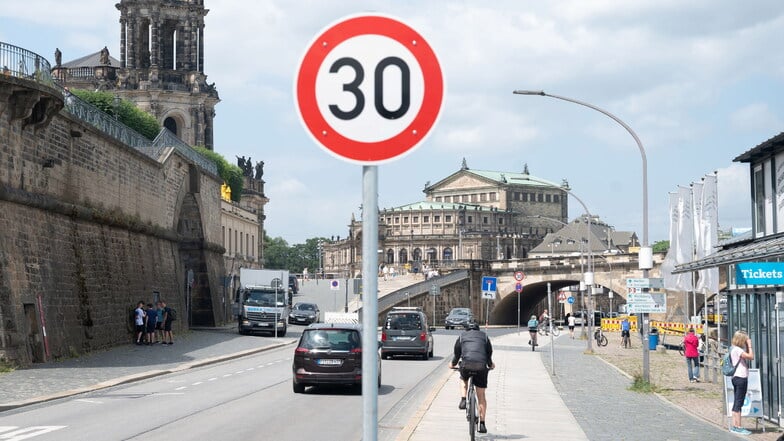 Tempo 30 wurde am Terrassenufer erst getestet, nun aber dauerhaft eingeführt.