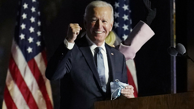 Der demokratische Präsidentschaftskandidat Joe Biden geht von einem Sieg bei der US-Wahl aus.