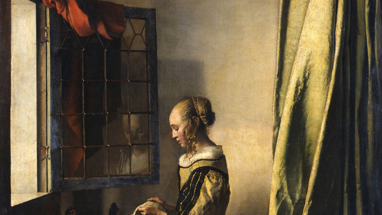 Vermeers berühmtes Gemälde mit dem Restaurierungsfund.