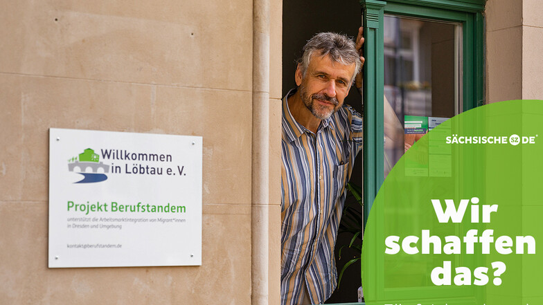 Michael Kobel engagiert sich in der Dresdner Initiative „Willkommen in Löbtau“ für Geflüchtete. Hauptberuflich ist der 58-Jährige Professor für Teilchenphysik an der TU Dresden.