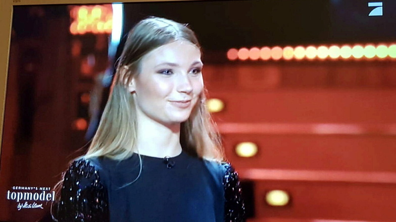 Romy Wolf in der TV-Show "Germany's Next Topmodel" am Donnerstagabend.