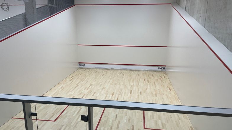 Die Squash-Courts im Steyer-Stadion sind fertig. Theoretisch könnte der Sportbetrieb beginnen.