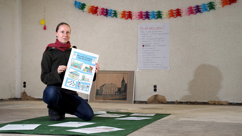 Nadine Hauswald gehört zu den Initiatoren der geplanten Dorfschule in Jahnishausen. Sie ist Mutter von zwei Kindern - von denen das große 2022 dort eingeschult werden könnte.