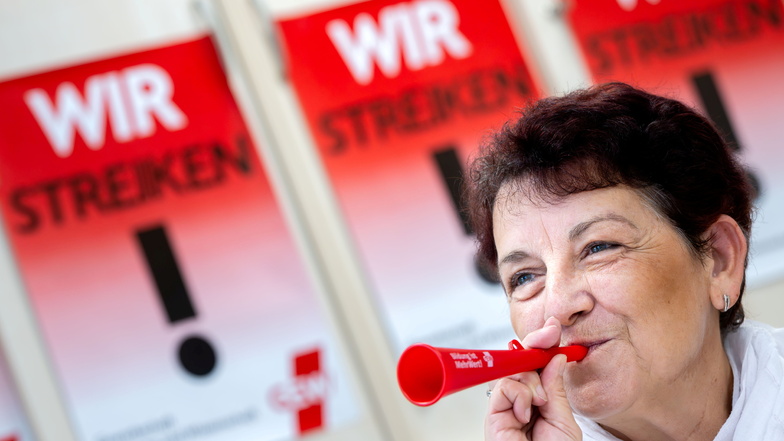 Cathrin Schaad ist Lehrerin an einer Bautzener Förderschule und Vorsitzende des Bezirks Ostsachsen der Gewerkschaft Erziehung und Wissenschaften. Diese ruft für den 28. November 2023 zum Streik auf.