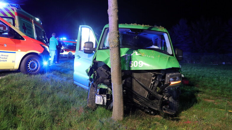 Drei Verletzte bei Autounfall in Wilsdruff