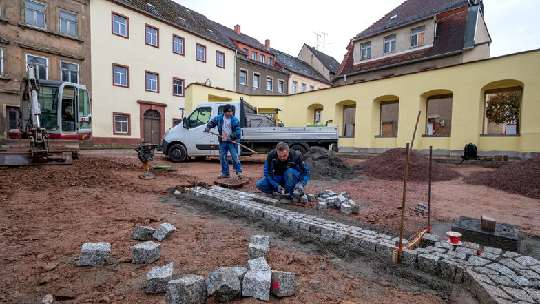 Roßwein: Parkplatz "Destille" nimmt endlich Gestalt an