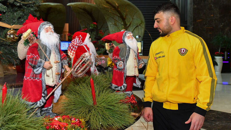 Weihnachten wird in der Türkei eigentlich gar nicht so gefeiert, die Dekoration in Dynamos Mannschaftshotel „Regnum Carya Golf & Spa Resort“ soll eher die ausländischen Gäste erfreuen, heißt es. Foto: Lutz Hentschel
