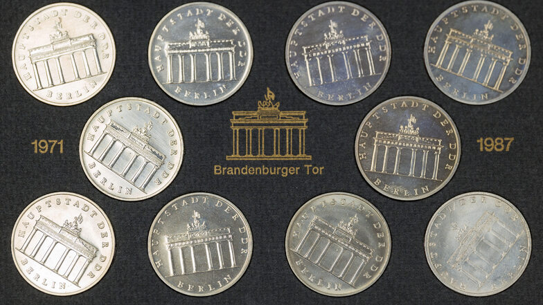 5 Mark 1971 und 1987 Gedenkmünze Berlin, Hauptstadt der DDR.