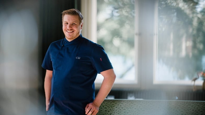 Christopher Wecker ist Küchenchef im Potsdamer Restaurant "Villa Kellermann".