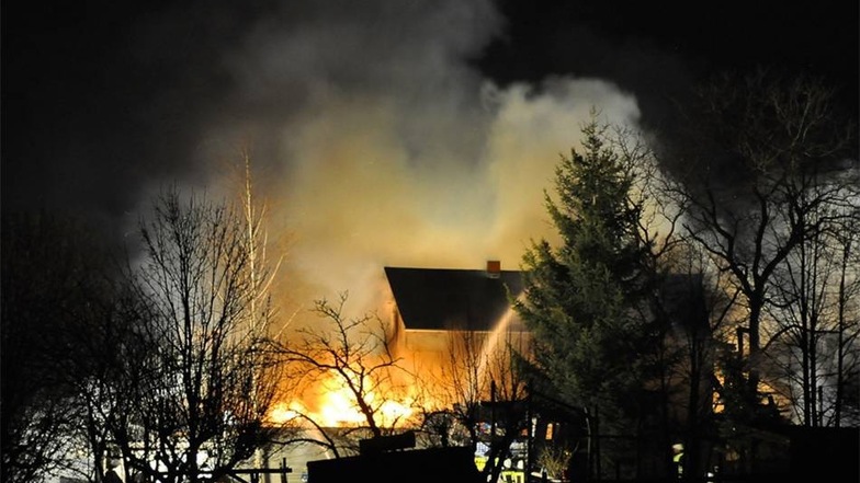 In der Nacht zum Mittwoch hat es in Kottmarsdorf gebrannt.