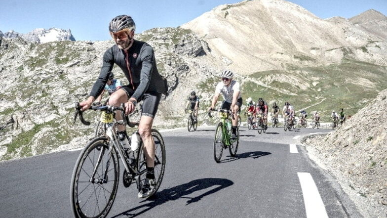 Toni Kretzschmar aus Döbeln hat bei der L'Etappe du Tour de France mitgemacht. Die Strecke führte von Briançon nach Alpe d’Huez.