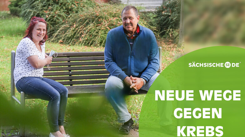 Bei ihrem Termin im Klinikum Chemnitz haben sie sich viel zu erzählen. Julia Götze und Siegfried Hofmann aus Südwestsachsen hatten Leukämie.