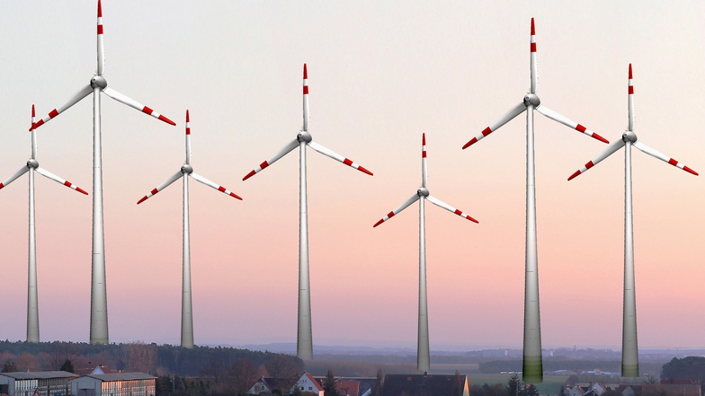 Mit dieser Simulation warnten schon 2012 die Straucher vor einem Windkraftwahn. Die Teut Windprojekte GmbH klagte vor dem Bautzner Gericht nun erfolgreich.