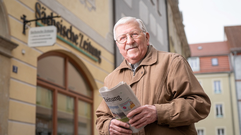 Klaus Fiedler liest Sächsische Zeitung und Sächsische.de – mit Hingabe.