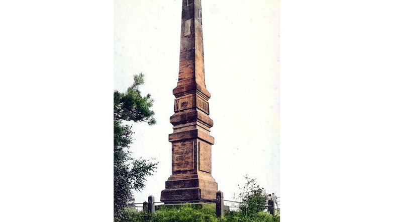 Ein Obelisk für den Lilienstein