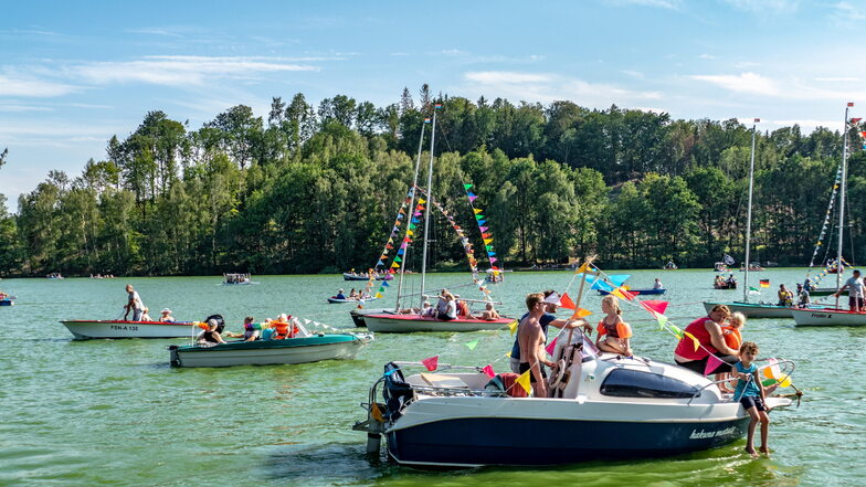 Die traditionelle Bootsparade auf der Kriebsteintalsperre gehört zum Talsperrenfest dazu. Beides wird es in diesem Jahr nicht geben.