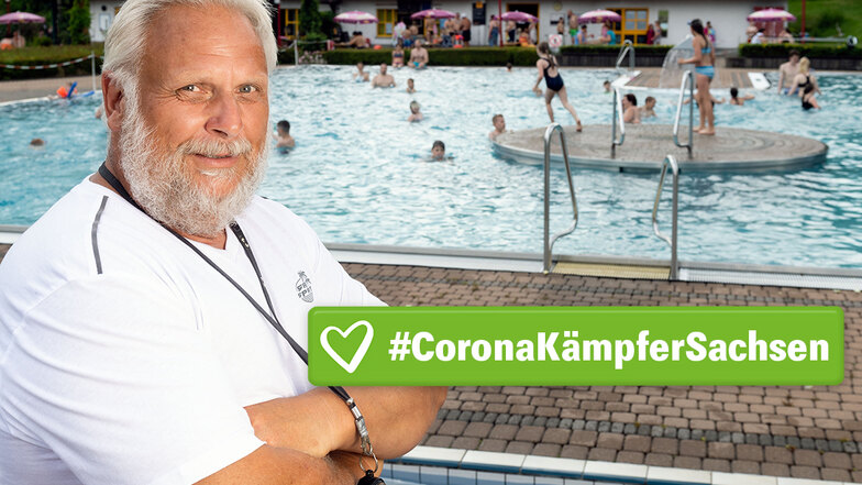 Schwimmmeister Uwe Nescheida hat alles im Blick, auch in Corona-Zeiten.