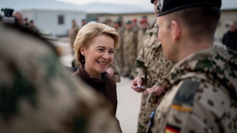 Verteidigungsministerin Ursula von der Leyen hat sich von ihren Soldaten schon einiges anhören müssen.