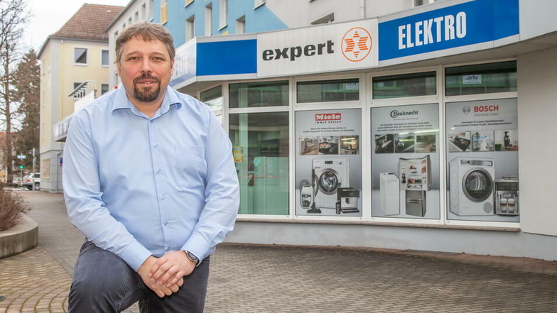 Roland Mitschke ist Geschäftsführer der expert Oberlausitz GmbH in Niesky und engagiert sich beim Händlerstammtisch.