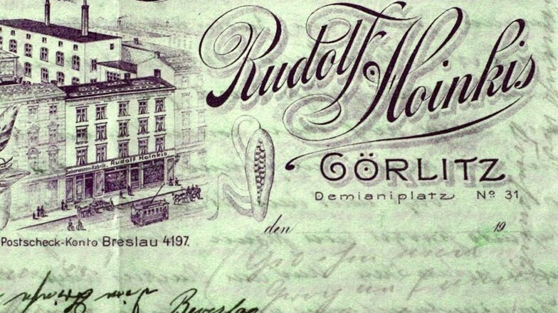 Vor hundert Jahren waren Briefköpfe und Firmendrucksachen auch bei Rudolf Hoinkis kleine grafische Kunstwerke.