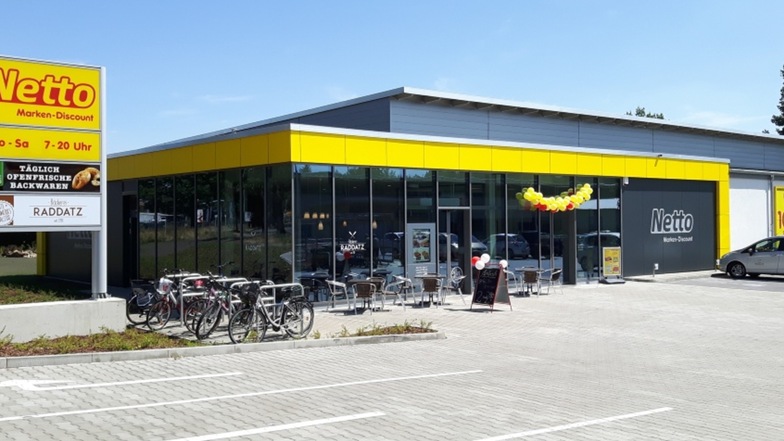 Der neue Netto-Einkaufsmarkt an der B 97 in Bernsdorf  wurde in dieser Woche eröffnet.