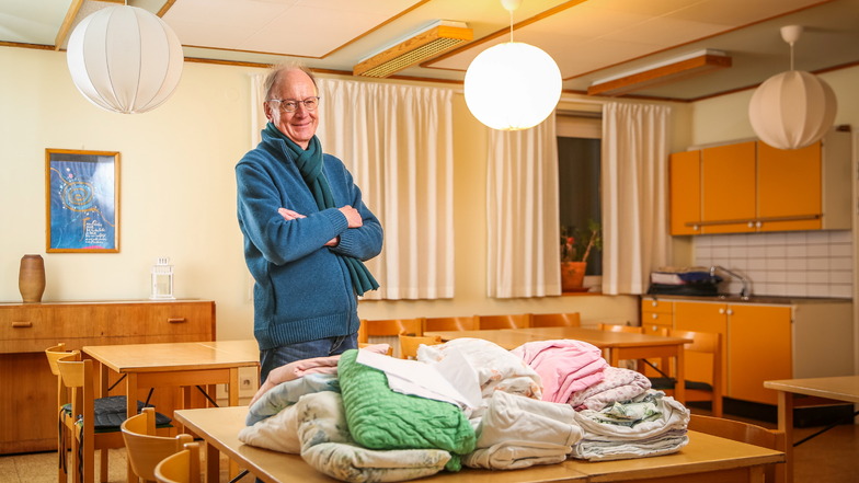 Gerd Grabowski koordiniert die Dresdner Nachtcafés, die Obdachlosen eine warme Mahlzeit und einen trockenen Schlafplatz bieten.