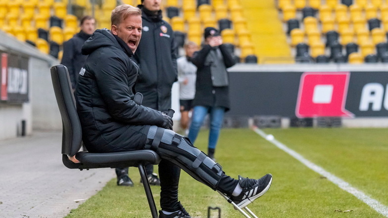 Dynamos Cheftrainer Markus Anfang will im Winter noch einmal auf dem Transfermarkt aktiv werden.