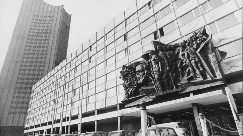 Die Universität in Leipzig im Jahre 1975.