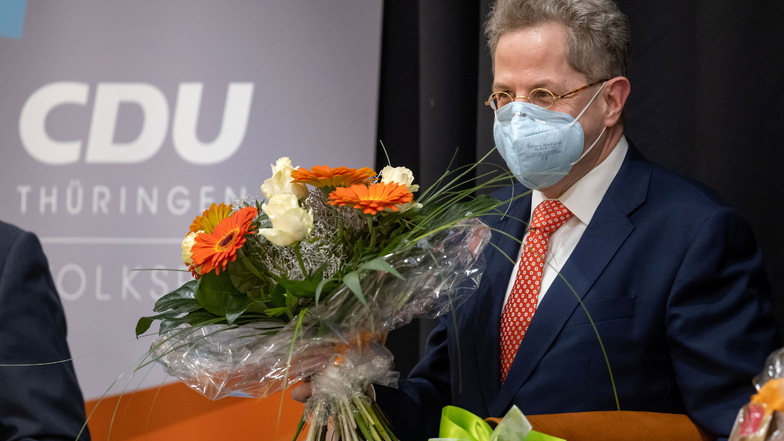 Hans-Georg Maaßen (CDU) gewinnt in der Wahlkreisvertreterversammlung der CDU-Kreisverbände in Südthüringen die Abstimmung.