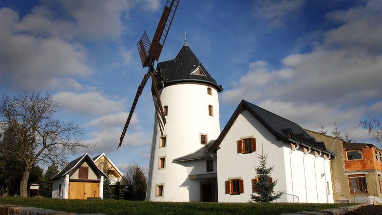 Auch die Possendorfer Windmühle öffnet am Wochenende ihre Türen.