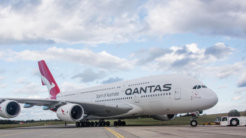Qantas hat insgesamt 12 Airbus 380 in Betrieb. 