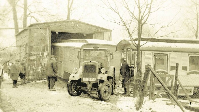 Sowohl der Vater als auch der Großvater von Hans-Joachim Richter haben Zirkuswagen gebaut.