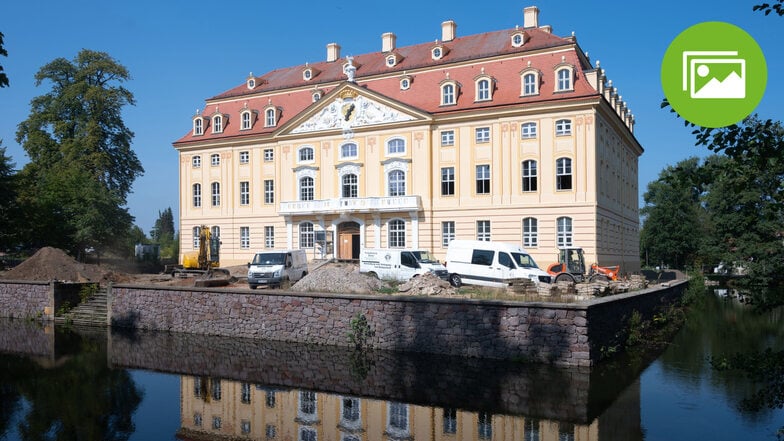 Die Sanierung des Schlosses Wachau ist fast abgeschlossen.