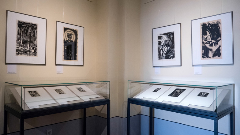Die Ausstellung "Willy Schmidt. Expressionen" zeigt einen kleinen Teil seines vielfältigen Werks im Barockhaus der Städtischen Sammlungen, Neißstraße 30.