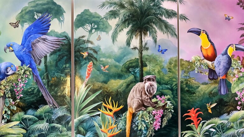 Das große Amazonas-Porzellanwandbild von Lena Hensel.