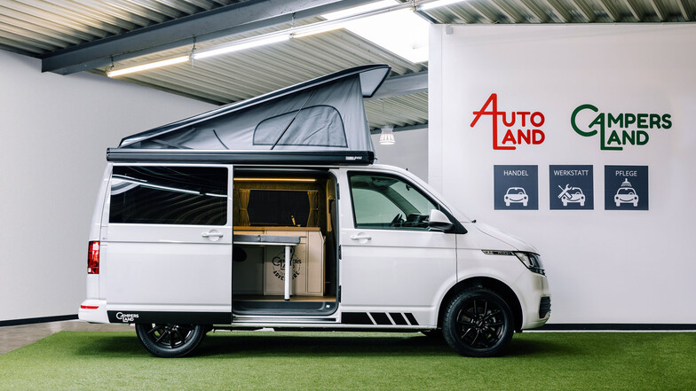 Besonders beliebt ist das CAMPERSLAND-Modell „Alleskönner“ mit kompletter Camping-Ausstattung.