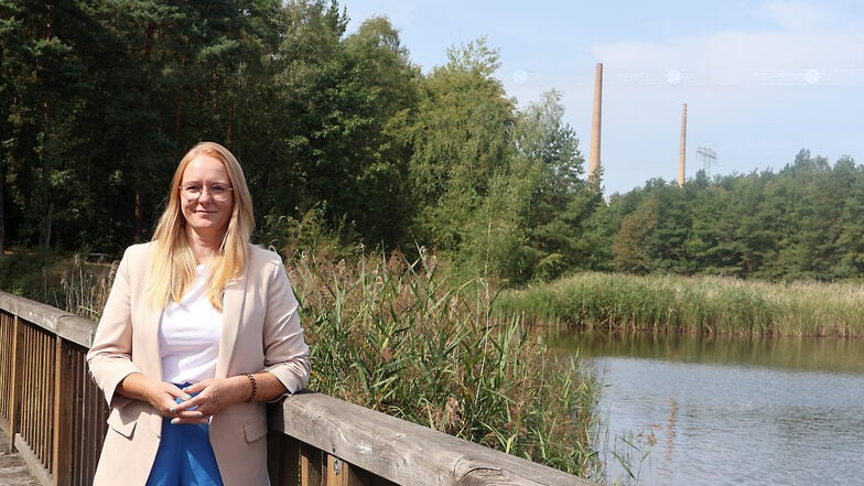 Als ihren Lieblingsplatz in Weißwasser bezeichnet OB-Kandidatin Katja Dietrich den Braunsteich. Da müsse sie gar nicht lange überlegen, sagt sie als „bekennender Wassermensch“, wie sie sich selbst bezeichnet.