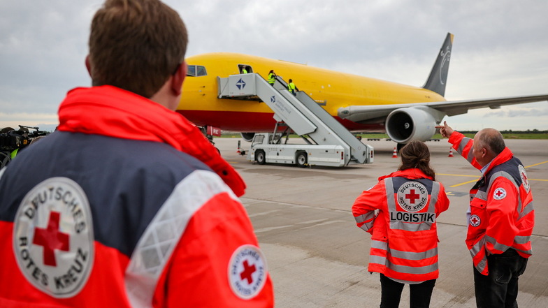 DRK schickt Hilfsgüter von Leipzig nach Libyen
