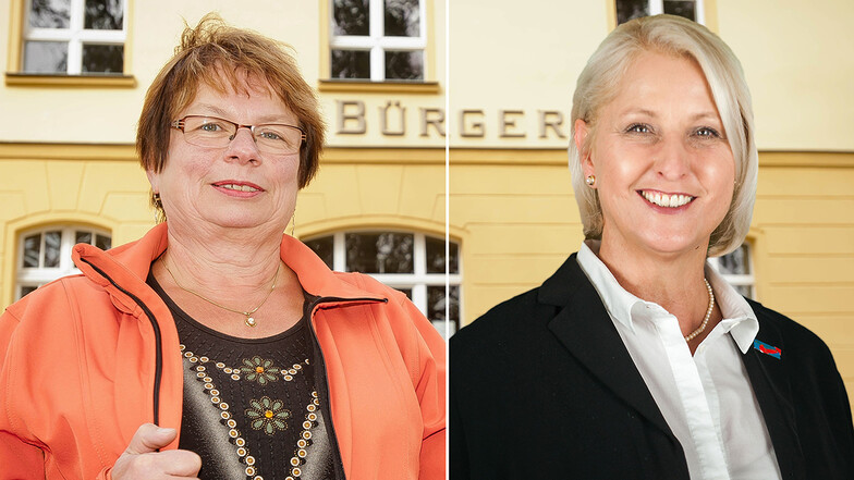Kandidieren für die Bürgermeisterwahl in Ohorn: die parteilose Amtsinhaberin Sonja Kunze (l.) und Heike Lotze von der AfD.
