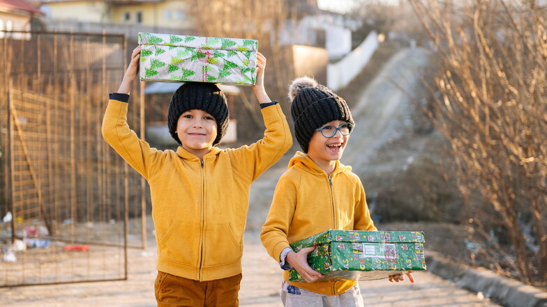 Weihnachtspäckchen für Kinder in Osteuropa