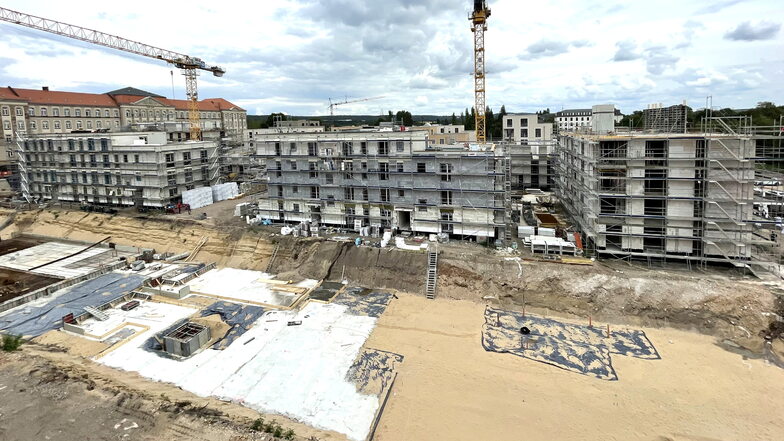 Die Quarterback Immobilien AG hat auch das Dresdner Wohnquartier "Mariengärten" in der Albertstadt projektiert.