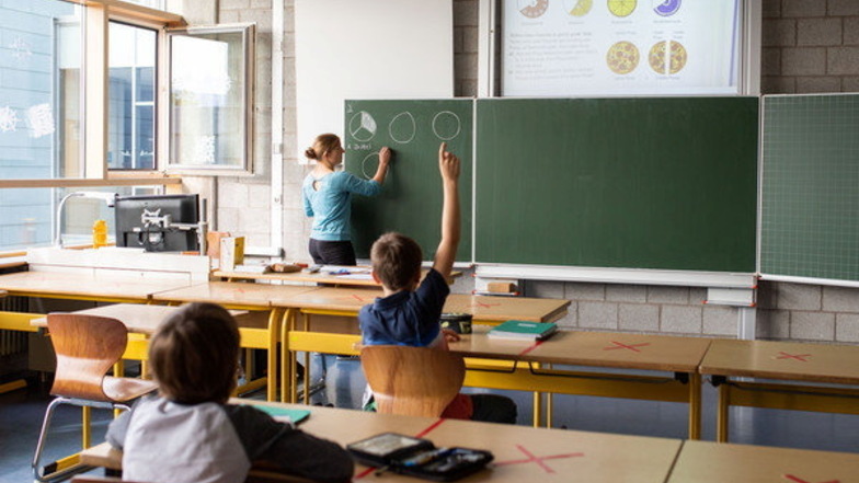 Die angehenden Lehrer unterrichten während ihres Referendariats vier Tage pro Woche in einer Schule.