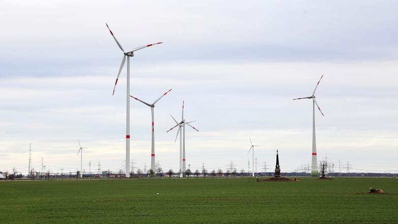In Streumen-Glaubitz befindet sich schon jetzt der größte Windpark im Kreis Meißen – gleichzeitig einer der größten Sachsens.
