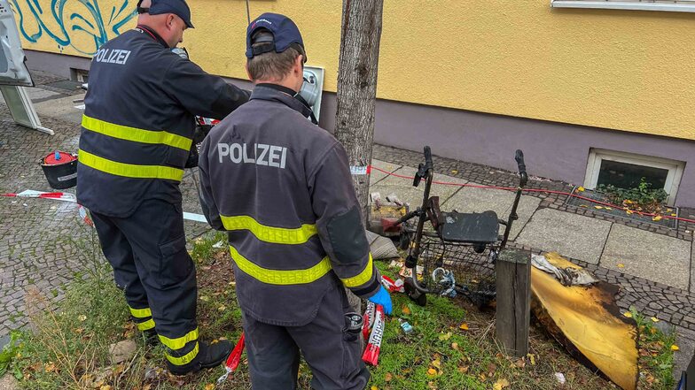 Feuer im Keller und an Mülltonnen in Leipzig - Brandstiftung vermutet