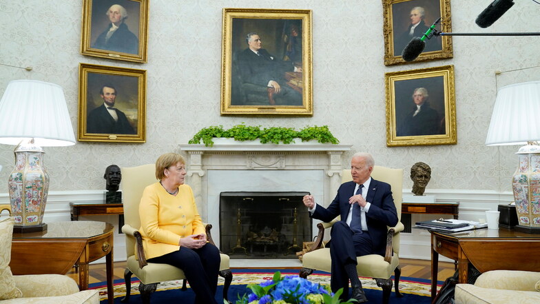 Bundeskanzlerin Angela Merkel hatte letzte Woche US-Präsident Joe Biden im Oval Office des Weißen Hauses besucht.