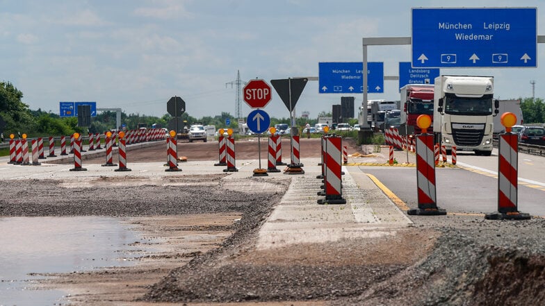 Staugefahr bei Leipzig: Abschnitte der A9 werden saniert